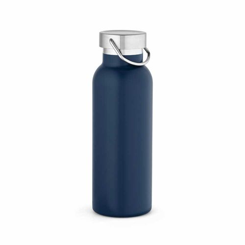 azul marino Botella Sado rSS de 560 ml. De doble pared y a prueba de fugas. Tapa con asa.