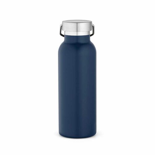 azul marino Botella Sado rSS de 560 ml. De doble pared y a prueba de fugas. Tapa con asa.