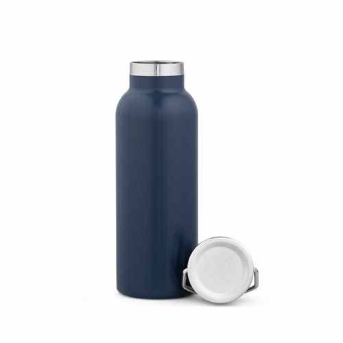 azul marino Botella Sado rSS de 560 ml. De doble pared y a prueba de fugas. Tapa con asa.