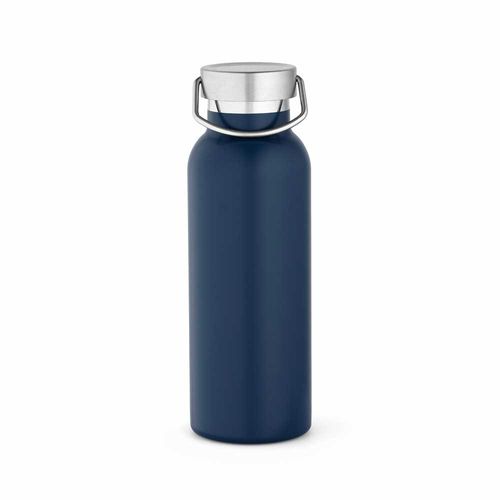 azul marino Botella Sado rSS de 560 ml. De doble pared y a prueba de fugas. Tapa con asa.