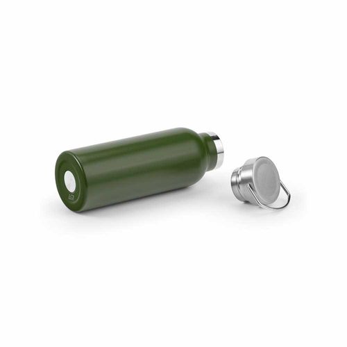 ejército verde Botella Sado rSS de 560 ml. De doble pared y a prueba de fugas. Tapa con asa.