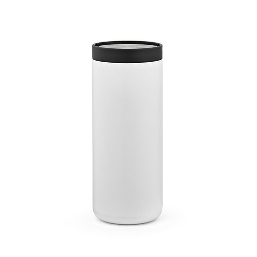 white Vaso de viaje Rhine rInox de 600 ml. Aislamiento al vacío y tapa de 360º