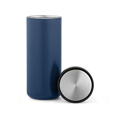 azul marino Vaso de viaje Rhine rInox de 600 ml. Aislamiento al vacío y tapa de 360º