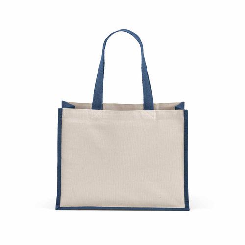azul marino Bolsa de la compra Maglic. Algodón rCotton de 300 g/m² y yute