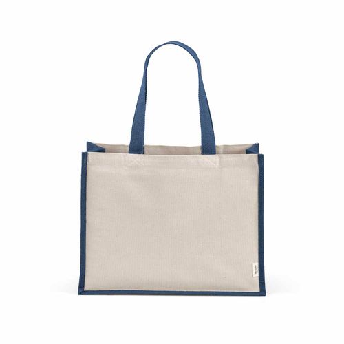 azul marino Bolsa de la compra Maglic. Algodón rCotton de 300 g/m² y yute