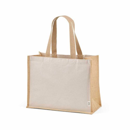 natural Bolsa de la compra Maglic. Algodón rCotton de 300 g/m² y yute