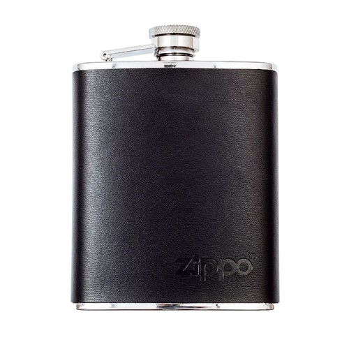 ZIPPO PETACA ZIPPO 6OZ (177 ML) CUERO NEGRO