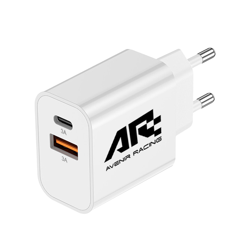 SUKO - CHARGEUR SECTEUR USB TYPE-C 15W + USB-A - NOIR