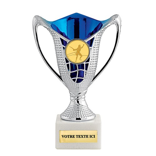 Lot de 12 coupes en ABS - Socle marbre - 1