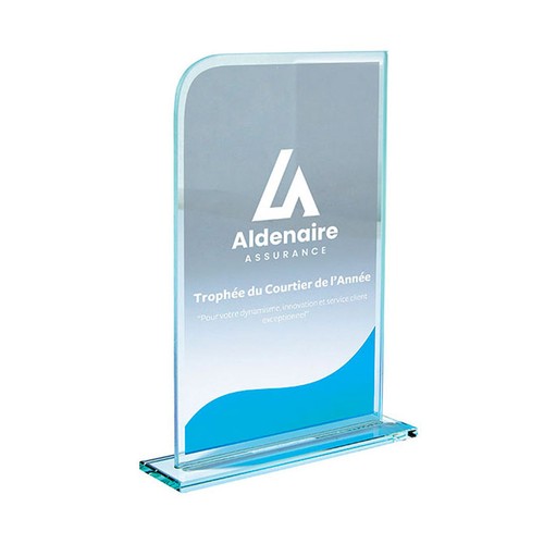 Trophée verre à personnalisable - 1