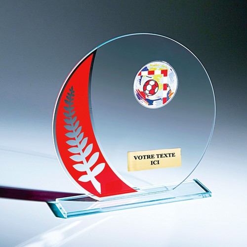 Trophée verre à personnalisable - 1