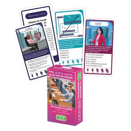Jeu de Quiz personnalisé sur les risques psychosociaux - Le bon geste