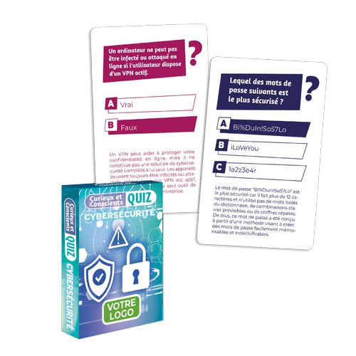 Jeu de Quiz sur la cybersécurité - Curieux et conscients - 1