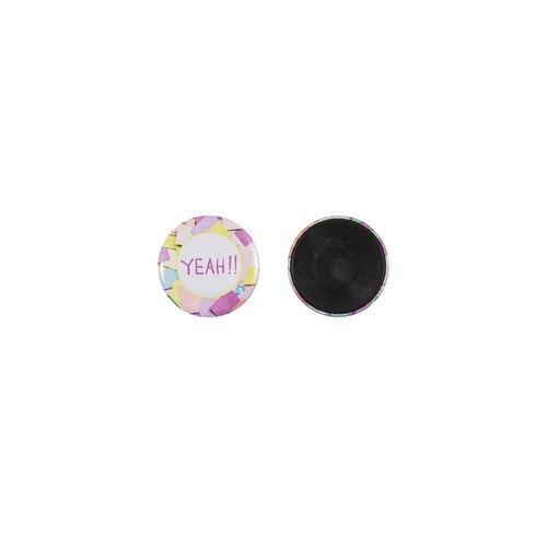Bouton en métal personnalisé 31mm avec aimant