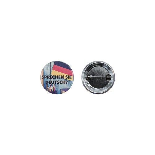 Bouton en métal 37mm avec épingle à double sertissage personnalisé