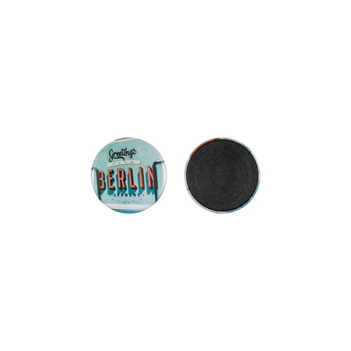 Bouton en métal 37mm avec aimant personnalisé