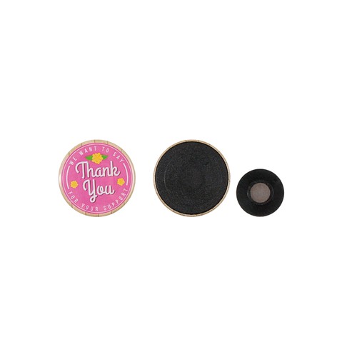 Bouton en métal 37mm avec aimant personnalisé pour vêtement