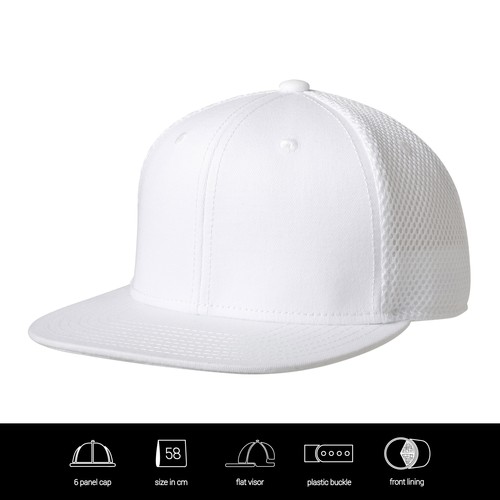 Exclusive Snap Back Flat Visor Airmesh Cap Personnalisé