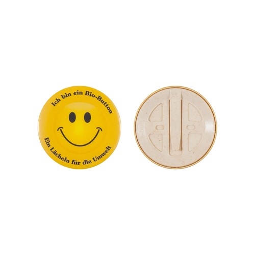 Bouton biologique personnalisé 56mm avec clip