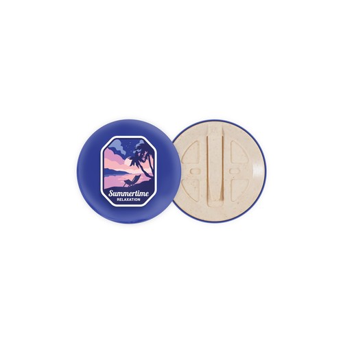 Bio-button 56mm met clip