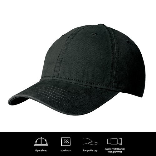 Washed Cotton Cap personnalisé