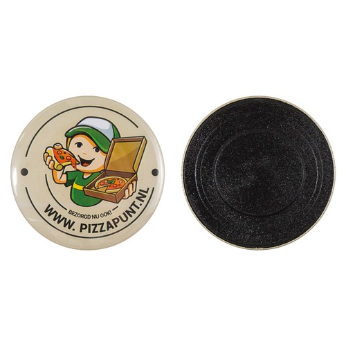 Bouton en métal 75mm personnalisé avec aimant