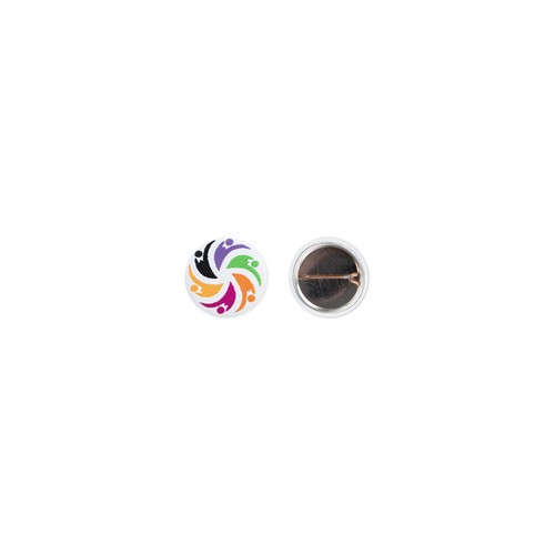 Bouton textile 25mm personnalisé avec d-pin