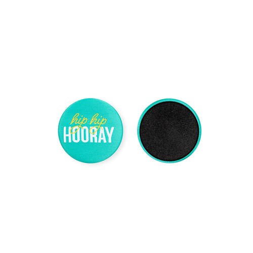 Bouton textile personnalisé 37mm avec aimant