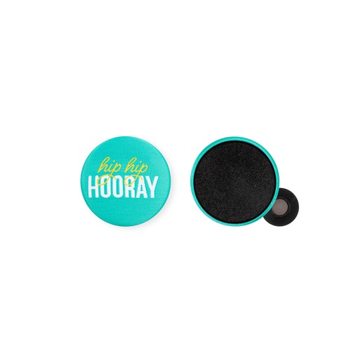 Bouton textile 37mm personnalisé avec aimant pour vêtement