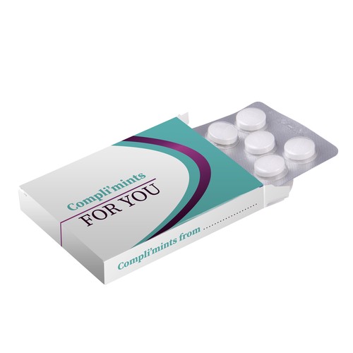 Medicijndoosje met 10 Compli’mints blister