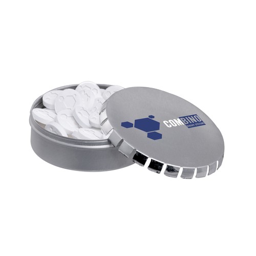 Clic-clac blikje met logo mints