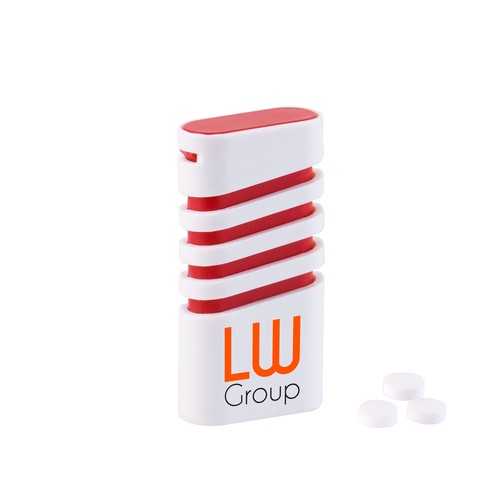 Spring dispenser met mini mints