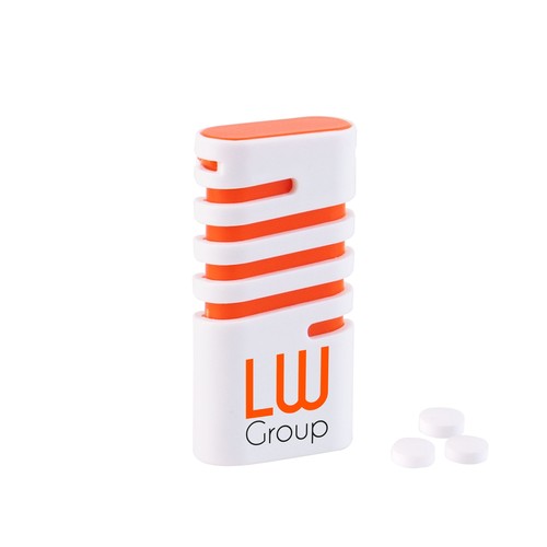Spring dispenser met mini mints