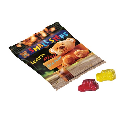 Vruchtengummies in veel standaard vormen