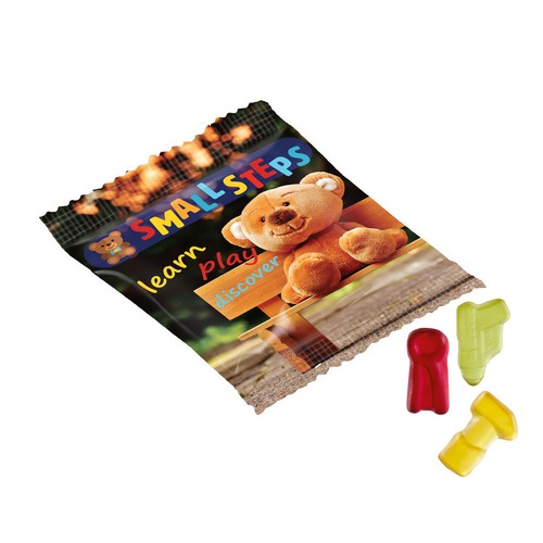 Vruchtengummies in veel standaard vormen