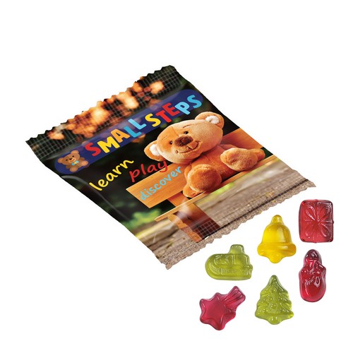Vruchtengummies in veel standaard vormen