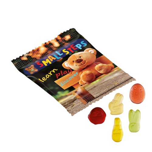 Vruchtengummies in veel standaard vormen
