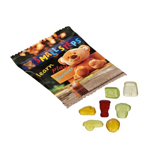 Vruchtengummies in veel standaard vormen