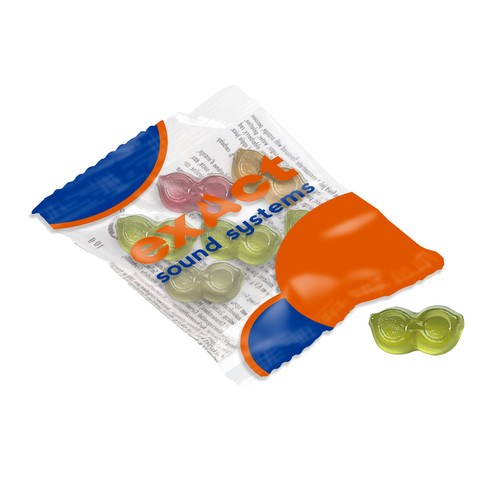 Vruchtengummies in veel standaard vormen