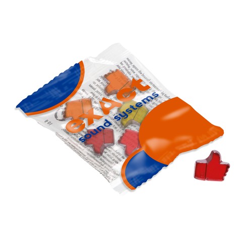 Vruchtengummies in veel standaard vormen
