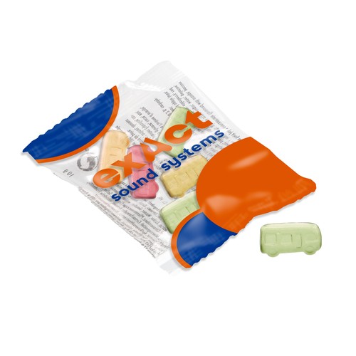 Vruchtengummies in veel standaard vormen
