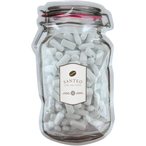Mailing “weckpot” maxi gevuld met snoep