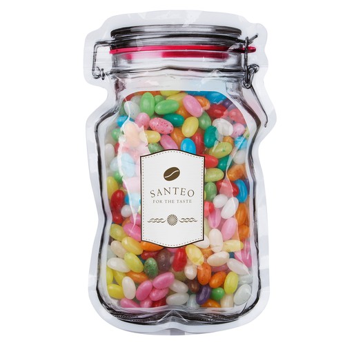 Mailing “weckpot” maxi gevuld met snoep