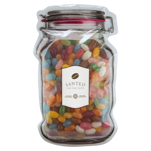 Mailing “weckpot” maxi gevuld met snoep
