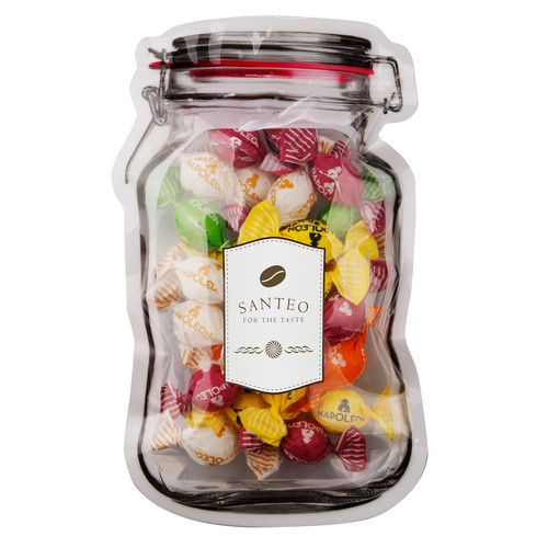Mailing “weckpot” maxi gevuld met snoep