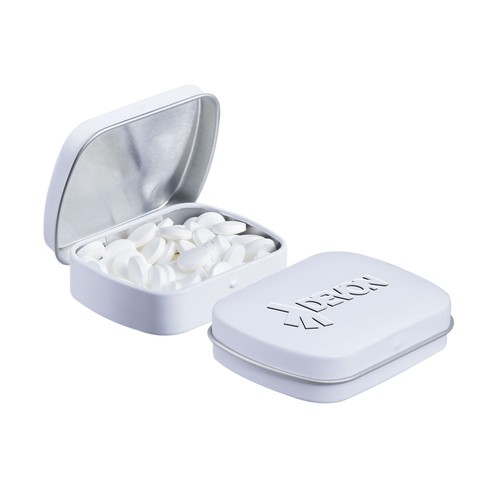 Mini hinge tin embossing