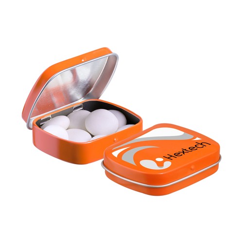 Mini scharnierblikje met Mentos mints