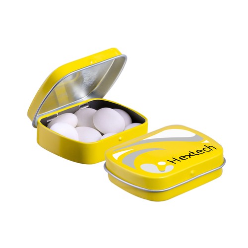 Mini scharnierblikje met Mentos mints