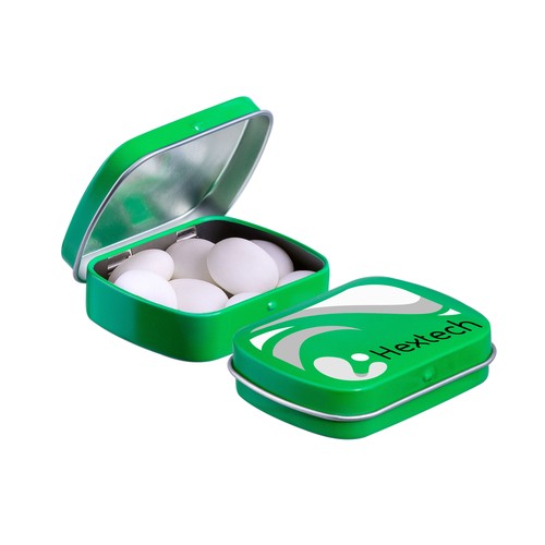 Mini scharnierblikje met Mentos mints