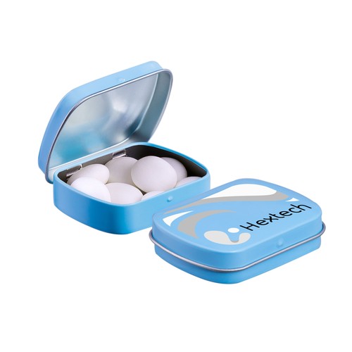 Mini scharnierblikje met Mentos mints